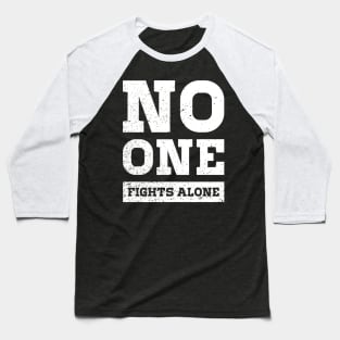 No One Fights Alone Epilepsy Awareness for Boys Men Girls Women Kids Baseball T-Shirt